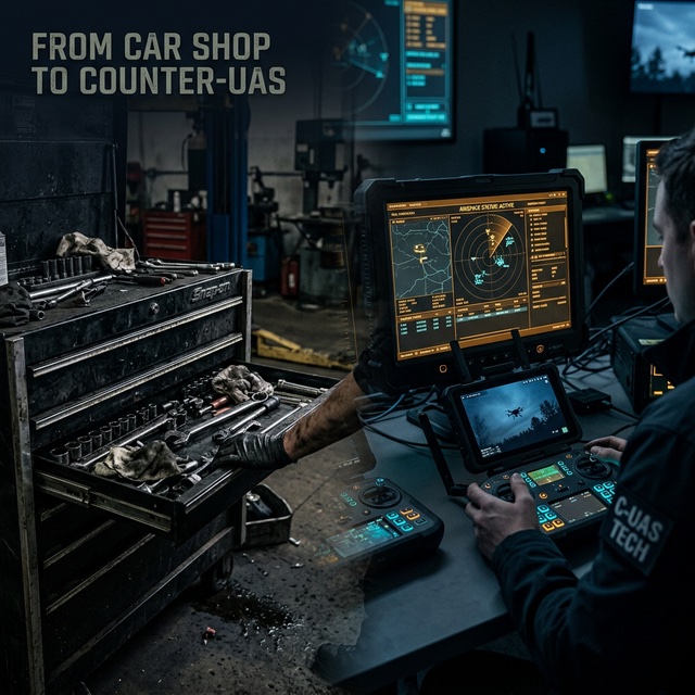 Hybrid garage and military operations center