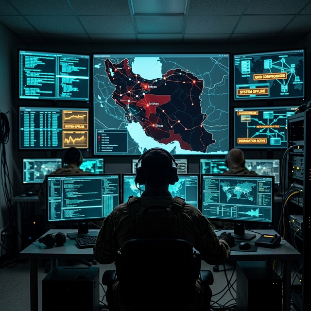 Cyber Command struck before the bombs